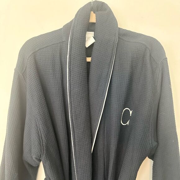 Pottery Barn Waffle Weave “C” Resort Robe L - Picture 2 of 7